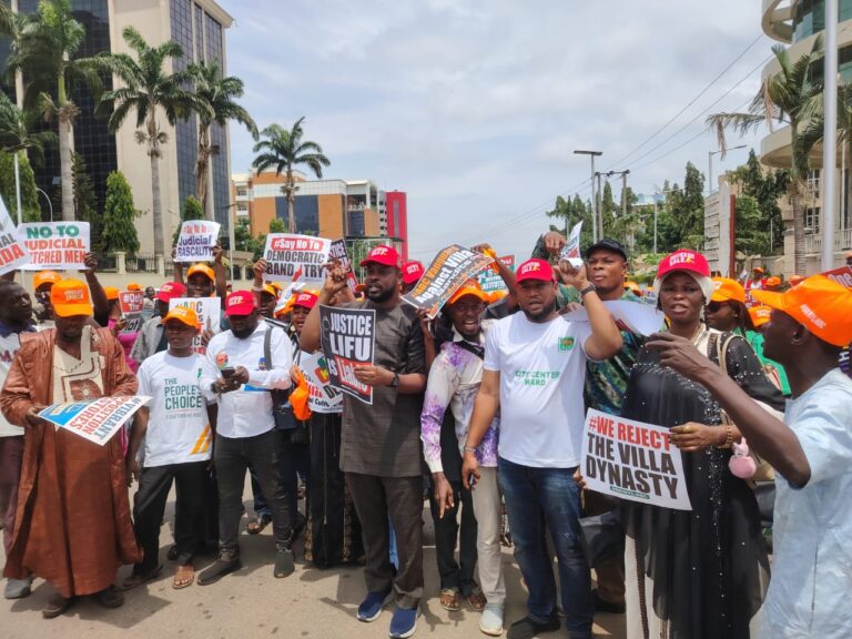 2027: ‘Justice Lifu must go protest’ rocks Abuja [PHOTOS]