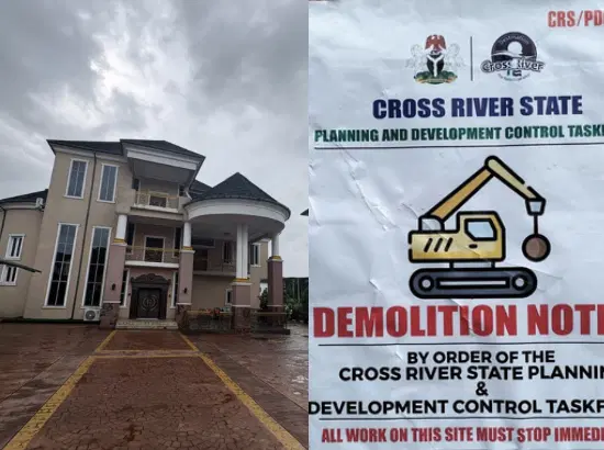 C/River govt marks PDP deputy gov candidate house, others for demolition