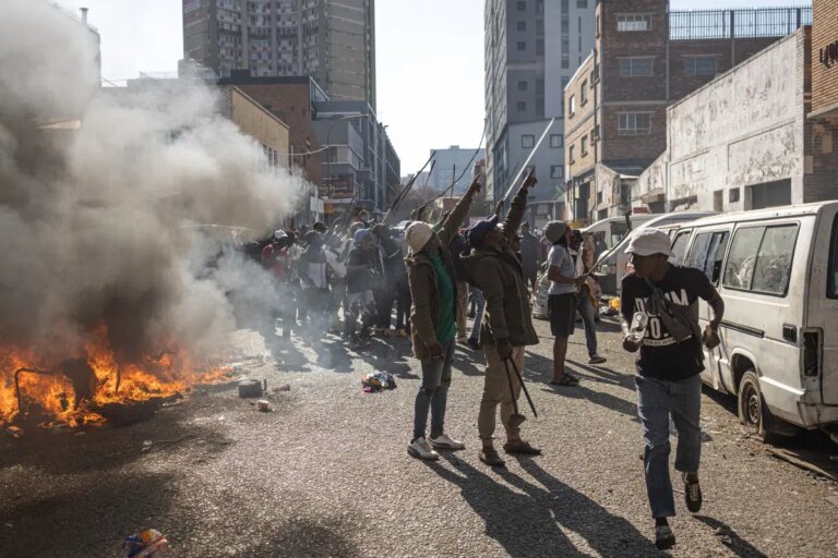 Looting, arrests follow South Africa’s anti-immigrant protests