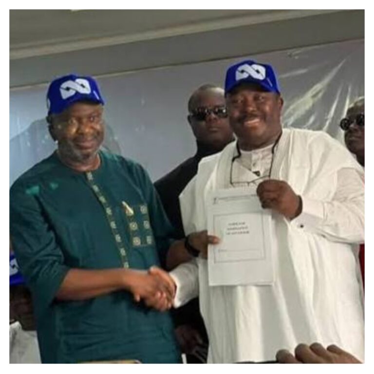 Sharafadeen Alli receives INEC form as APC Oyo guber candidate